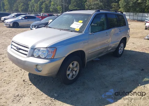 2001 Toyota Highlander V6 from USA, damaged, VIN JTEHF21A710031618